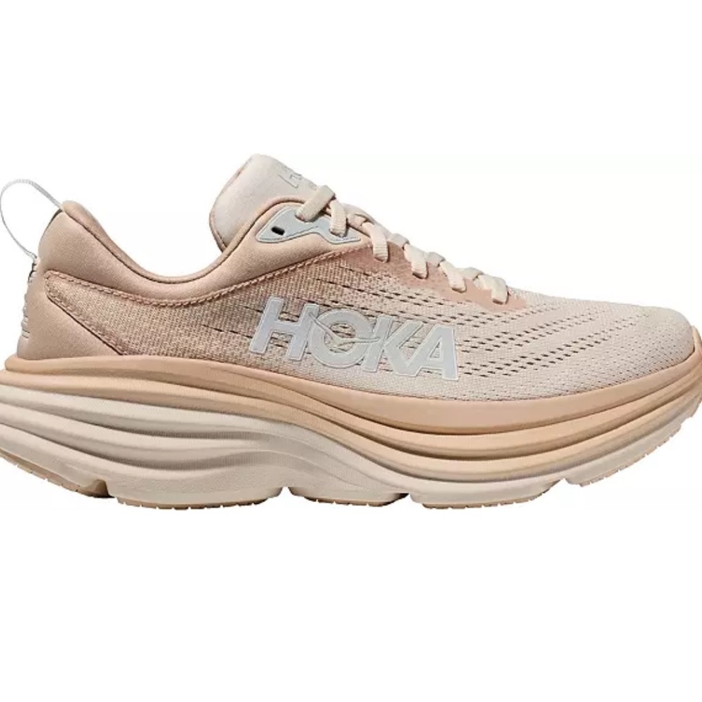Hoka Bondi 8 — (W 8.5) Shifting Sand, Eggnog